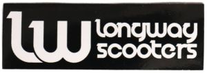 Longway Logo Sticker Black