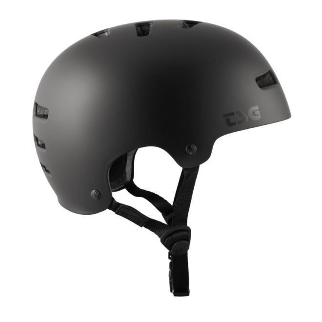Casque TSG Evolution Solid Satin Dark Black