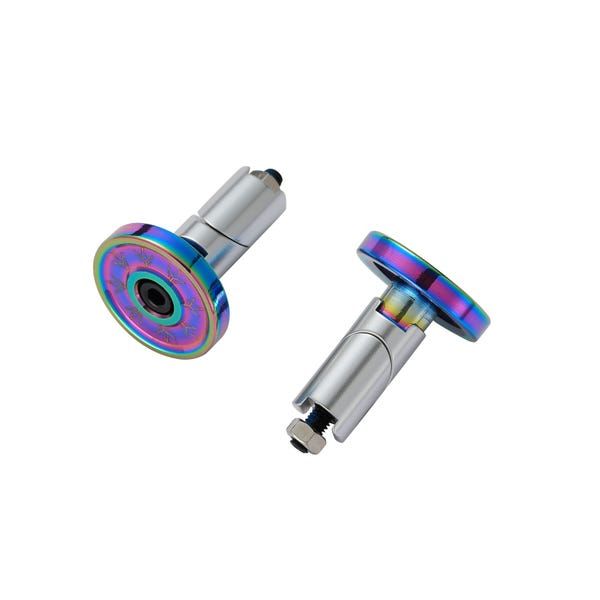 Blunt Bar Ends Alu Oil Slick