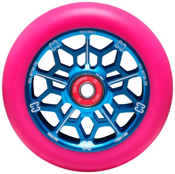 Roue CORE Hex Hollow 110 Pink Blue