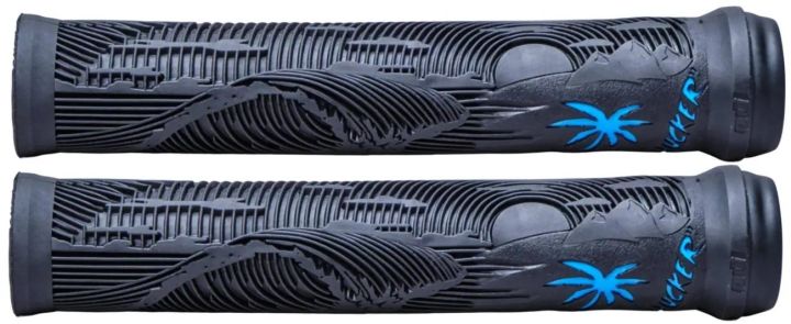 Poignées ODI Hucker Signature Black Blue