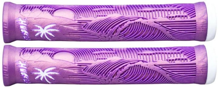 Poignées ODI Hucker Signature Iridescent Purple White