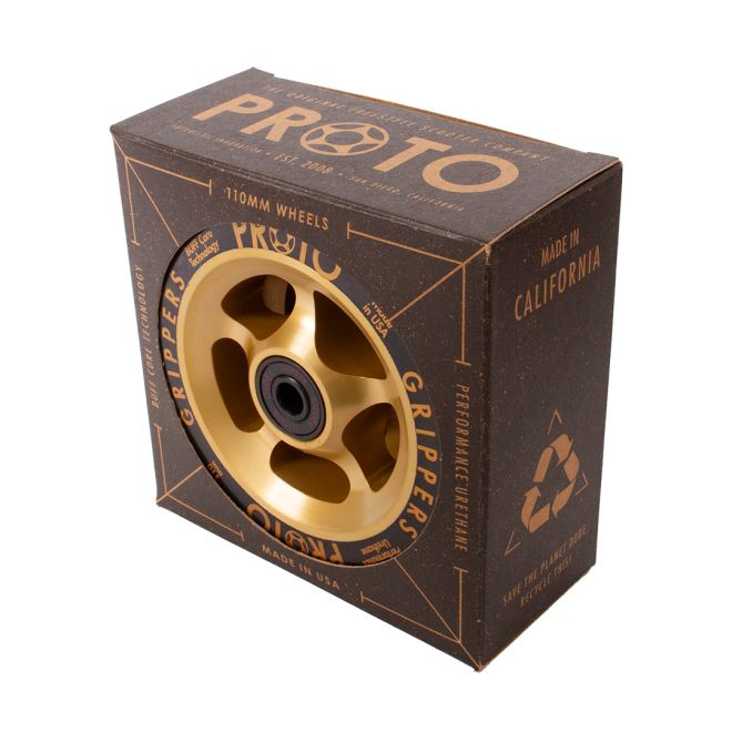 Roue PROTO Gripper 110 Black on Gold