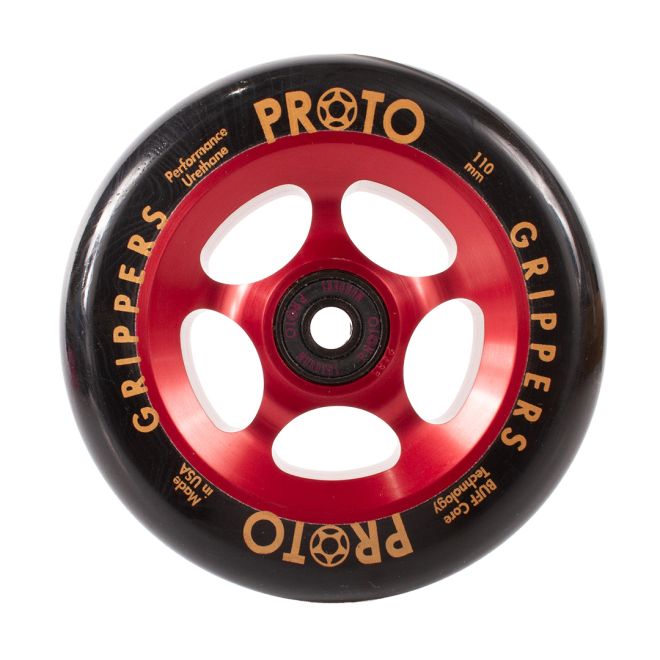 Roue PROTO Gripper 110 Black on Red