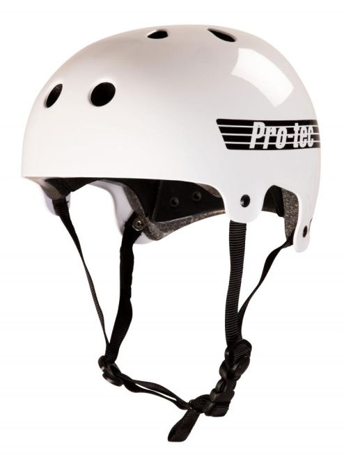 Casque Pro-Tec Old School Gloss White