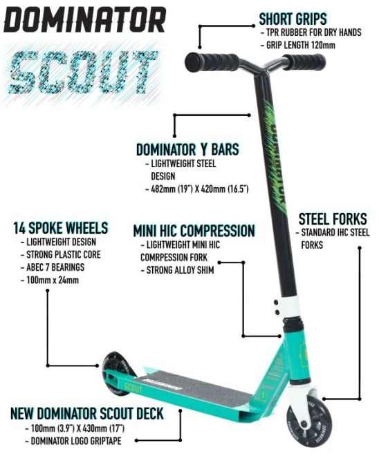 Trottinette Freestyle Dominator Scout Red White